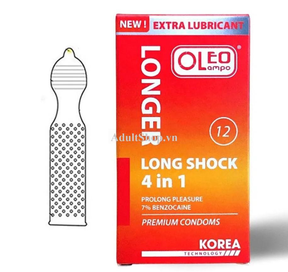 Bao cao su Oleo Long Shock 4in1