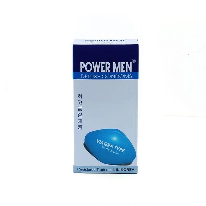 Bao Cao Su Power Men Viagra Siêu Mỏng Kéo dài Quan hệ (Hộp 12 chiếc)